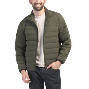 THEORY DARK OLIVE Urban Down Puffer Jacket